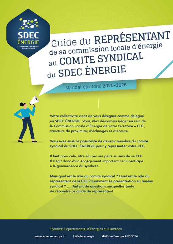 Guide du représentant de sa CLE au Comité syndical du SDEC ENERGIE (Juillet 2020)