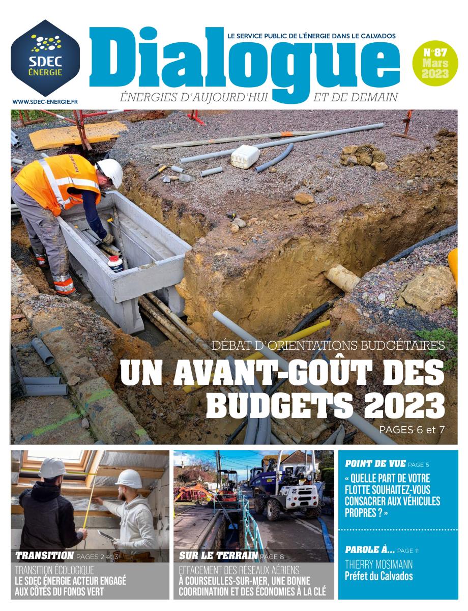 Journal d'information DIALOGUE 87 du SDEC ÉNERGIE - Mars 2023)