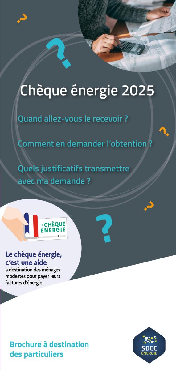 Brochure chèque énergie 2025 : modalités pratiques