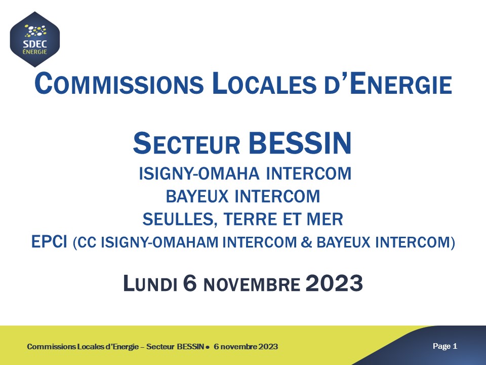 Présentation CLE secteur Bessin - Lundi 6 novembre 2023