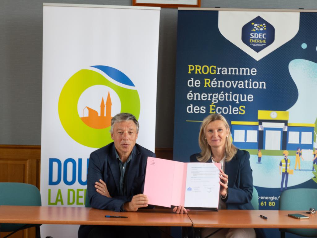 [ÉVÉNEMENT] 28/06 - DOUVRES-LA-DÉLIVRANDE: signature de la convention PROGRES pour la rénovation énergétique de l'école