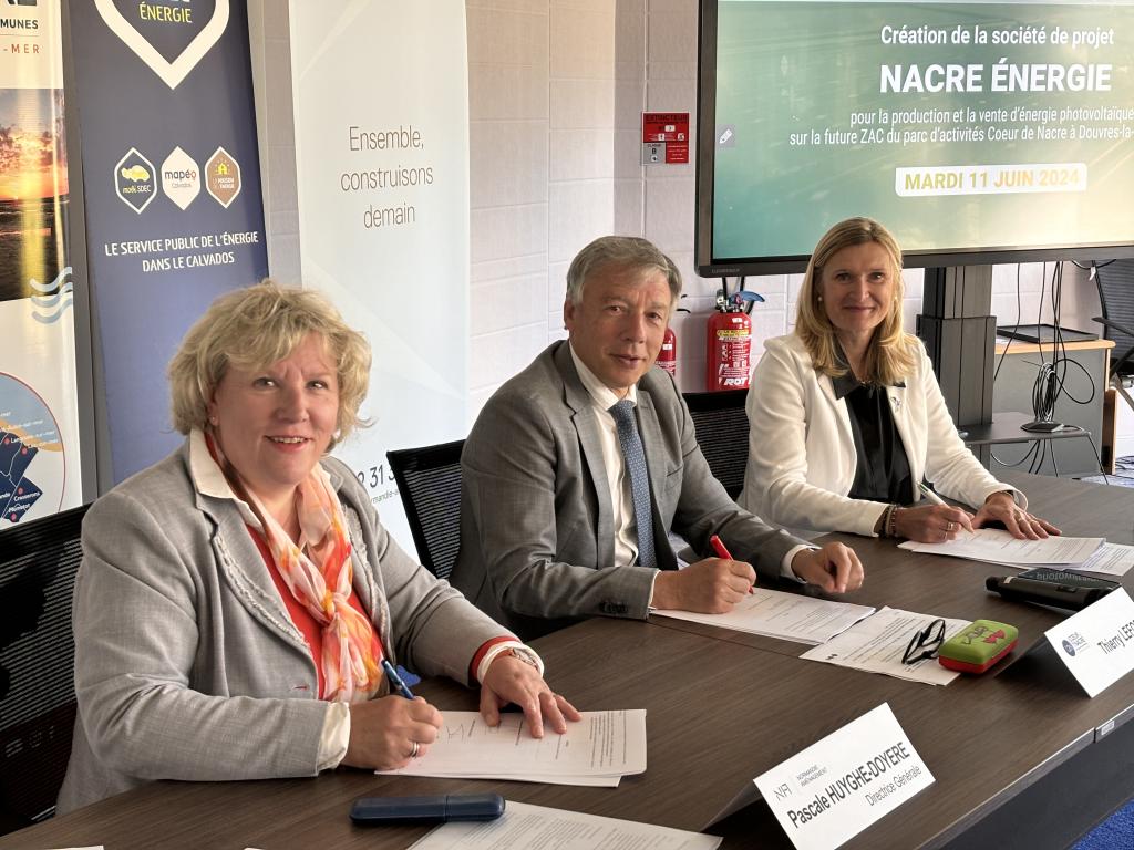 [ÉVÉNEMENT] 11/06 | Création de la société de projet NACRE ÉNERGIE pour produire et vendre de l'énergie photovoltaïque