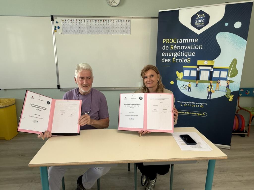 [ÉVÉNEMENT] 29/04 - DIALAN-SUR-CHAÎNE : signature de la convention PROGRES pour la rénovation énergétique de l'école de Jurques
