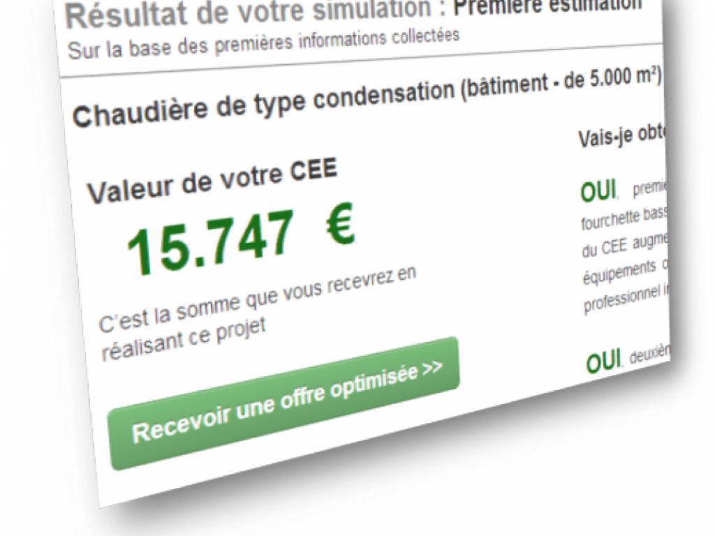 Comparateur de primes Certificats d'Economies d'Energie (CEE)