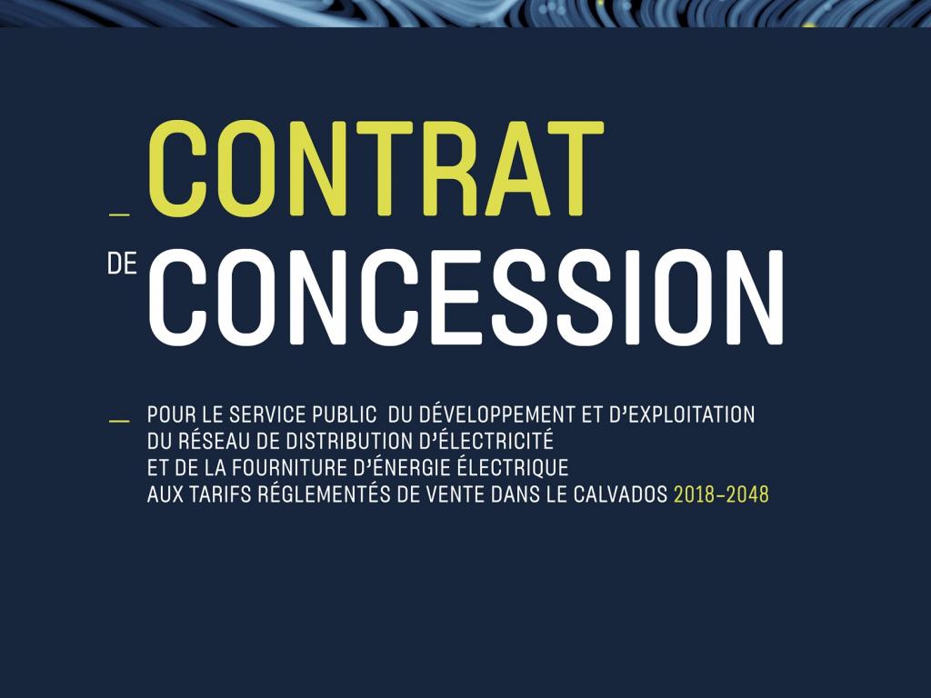 Contrat de concession électricité (juillet 2018)