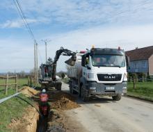 [TRAVAUX] L'effacement des réseaux est en cours à Coulonces (Vire Normandie)