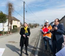 [TRAVAUX] L'effacement des réseaux est en cours à Coulonces (Vire Normandie)