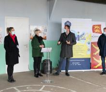 [ENR] Inauguration de la centrale photovoltaïque mise en service sur le toit de l'école d'Ouilly-le-Tesson le 8 décembre 2021