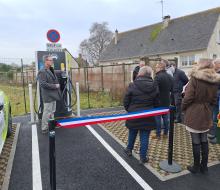 [MOBILITÉ] 11/02 - TREVIERES : inauguration de la borne de recharge rapide pour véhicules électriques