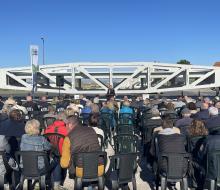 [ÉVÉNEMENT] 05/10 - ST-CÔME-DE-FRESNÉ : mise en valeur par la lumière de la passerelle du port artificiel