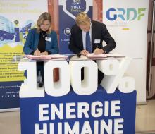 [PARTENARIAT] Signature de la convention avec GRDF pour un réseau de gaz vecteur de la transition énergétique