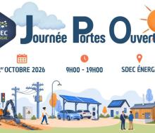Journée Portes Ouvertes au SDEC ÉNERGIE à Caen le jeudi 1er octobre 2026 de 9h à 19h Journée Portes Ouvertes au SDEC ÉNERGIE à Caen le jeudi 1er octobre 2026 de 9h à 19h