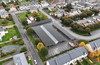 Les Monts-d'Aunay : ombrière photovoltaïque